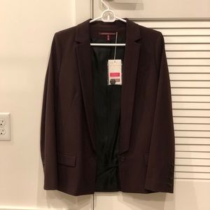 Comptoir des Cotonniers burgundy wool blazer
